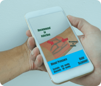 Identification of veins using AR Ar App Development Firms